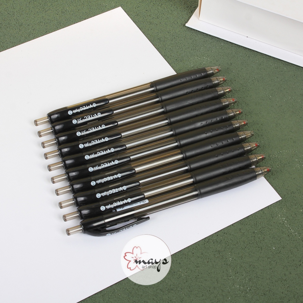 

V-TEC Sleek Gel Pen x3 - Ballpoint Pulpen Pena 0.5mm Bolpen 0,5 mm Alat Tulis Kantor Sekolah Stationery