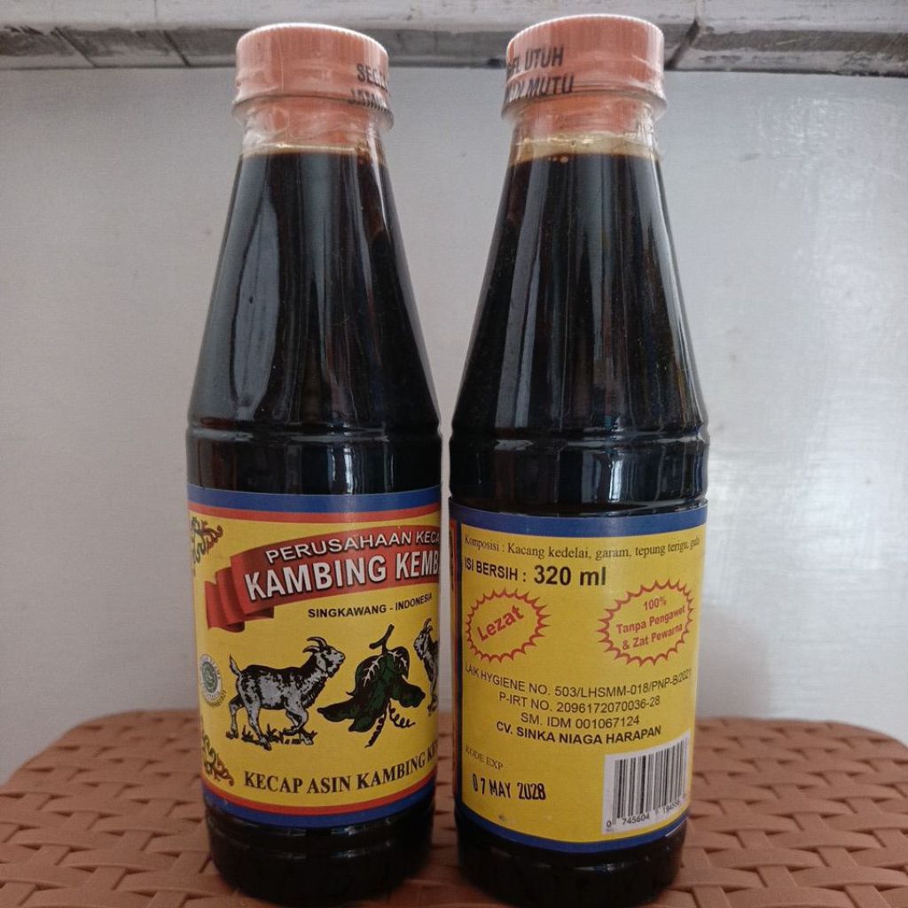 

Kecap Asin Kambing kembar 320ml