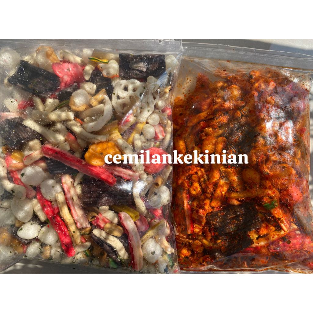

PAKET HEMAT [BUNDLING 2PCS] SEBLAK MIX PEDAS DAUN JERUK+SEBLAK MIX ORIGINAL DAUN JERUK 500GR DAPAT 2/250GR DAPAT 2