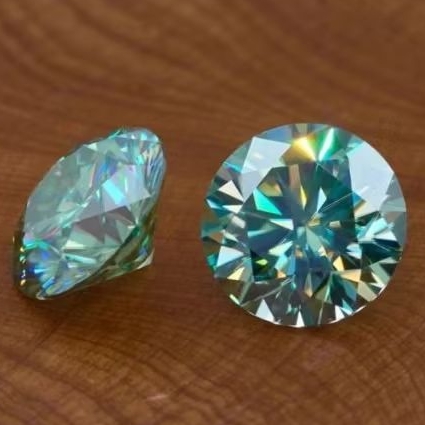 Moissanite Diamond Sertifikat Blue Color VVS1