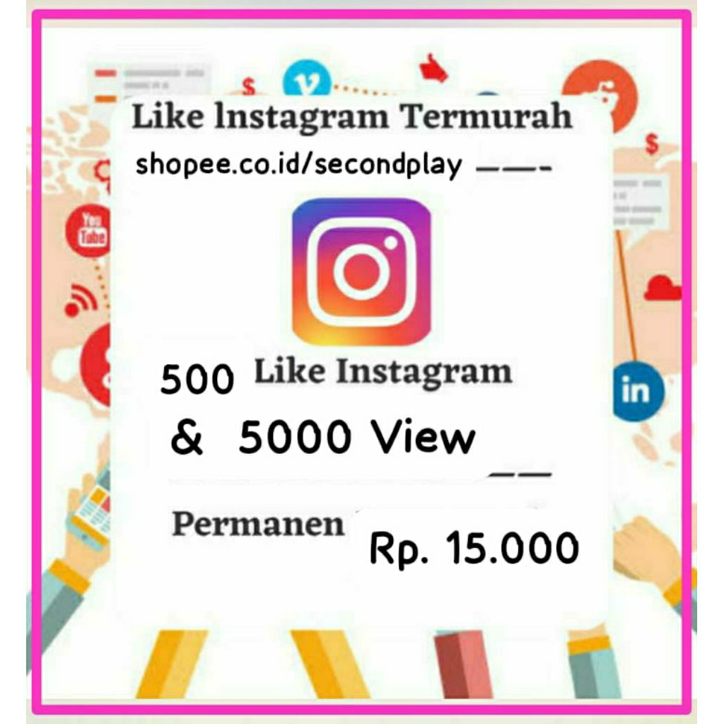 VIEW  &  LIKE IGE PERMANEN 5000 VIEW 500 LIKEE