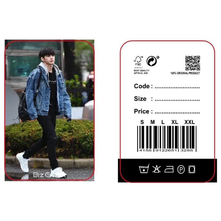

HANG TAG MEN D isi 100 pcs label baju