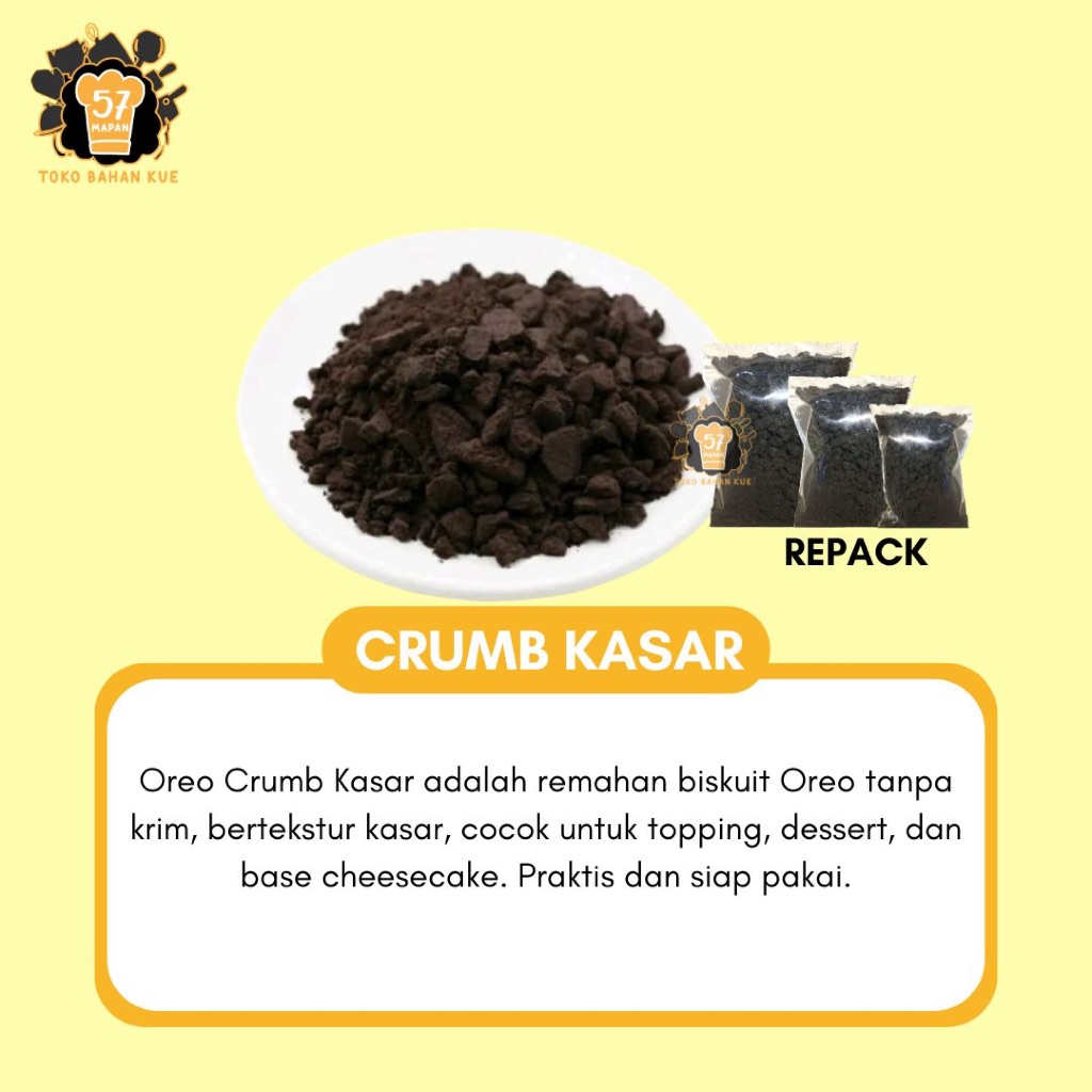 

CRUMB HALUS DAN KASAR REPACK / TIMBANGAN (MERK O*REO DAN BUREO)