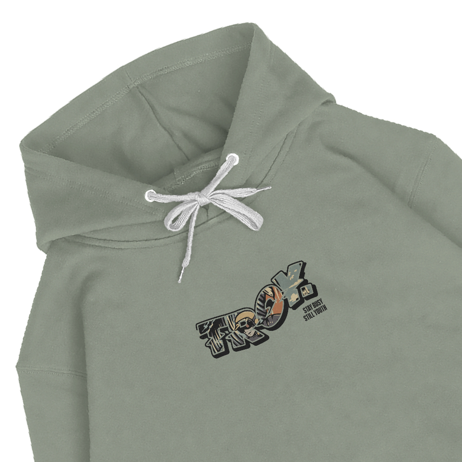 Troy Company Pullover Hoodie Sage Adventure Day - Hoodie Hijau Sage KH 3183