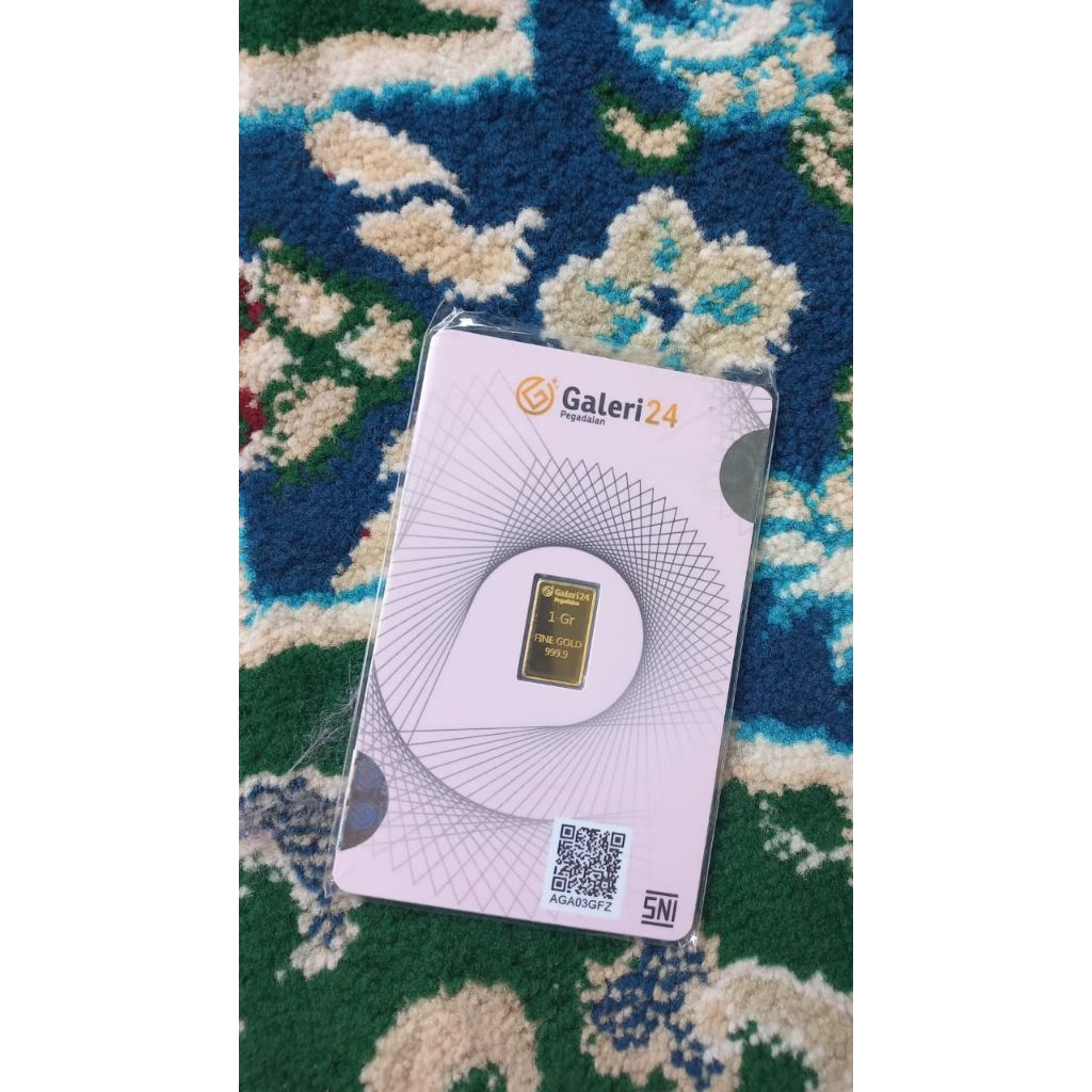 Emas Batangan Galeri 24 1 Gram - Emas Gakeri 24  Pegadaian