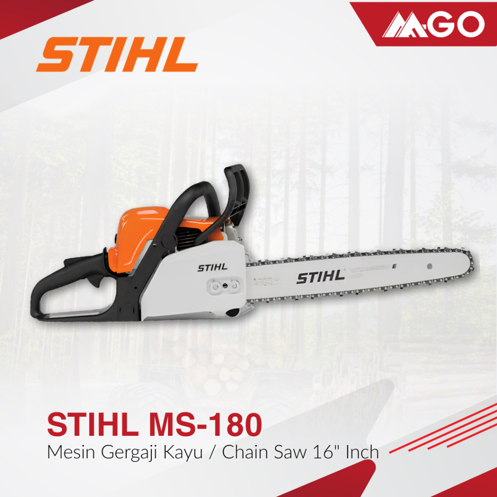 Mesin Gergaji Kayu / Chain Saw 16" Inch STIHL MS 180