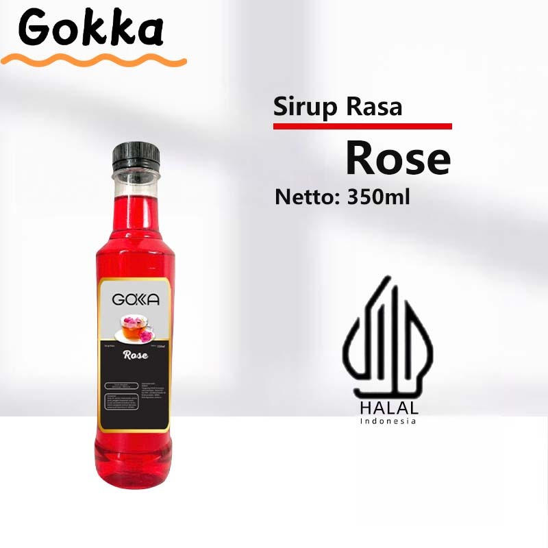 

Gokka Rose Sirup Minuman 350ml - Rose Flavor Syrup / Sirup Rose