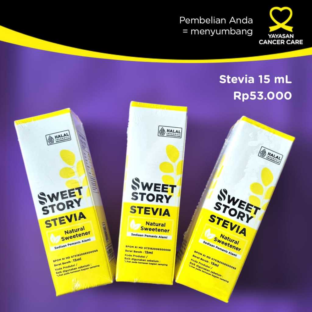 

Sweet Story Stevia Cair 15 ml Pemanis Alami Pengganti Gula