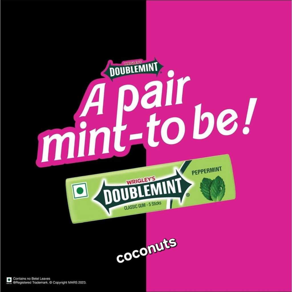 

DOUBLEMINT PERMEN KARET MINT 5PCS X 13.5 GR