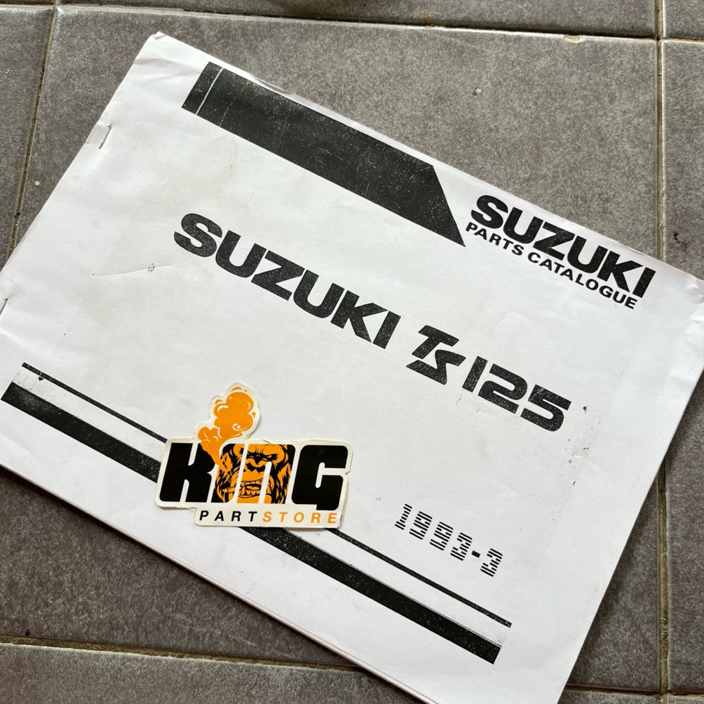 BUKU KATALOG PART SUZUKI TS125 1993 PANDUAN SPARE PARTS TS 125 COPY ORIGINAL