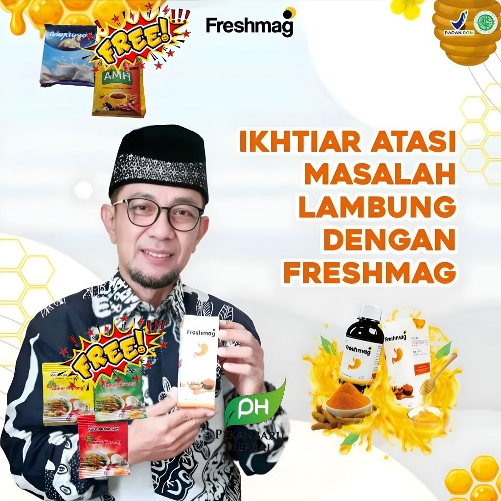 

freshmag -Pengiriman Panam Pekanbaru- Madu lambung FreshMaag madu atasi maag asam lambung tinggi & GERD Mual