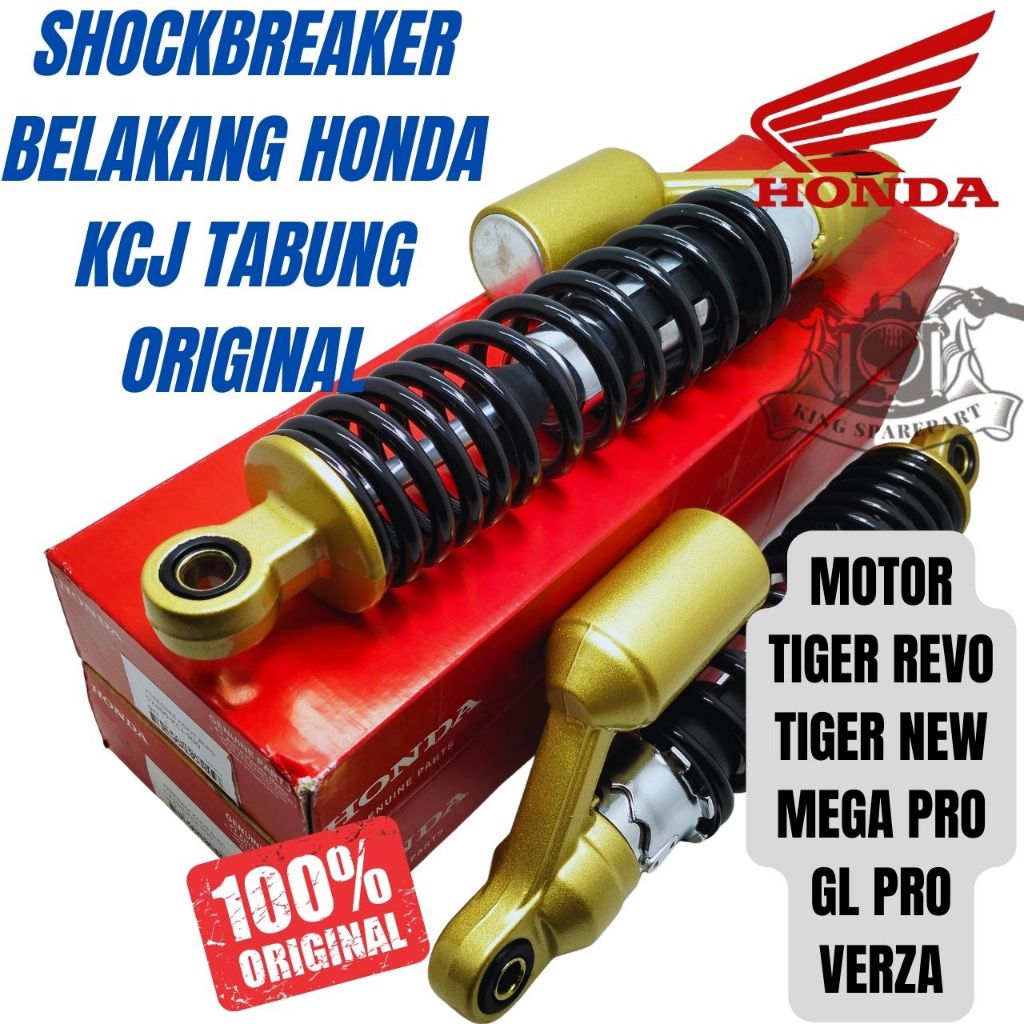 SHOCKBREAKER BELAKANG HONDA KODE KCJ TABUNG MOTOR TIGER REVO TIGER NEW MEGA PRO GL PRO VERZA 100%ORI