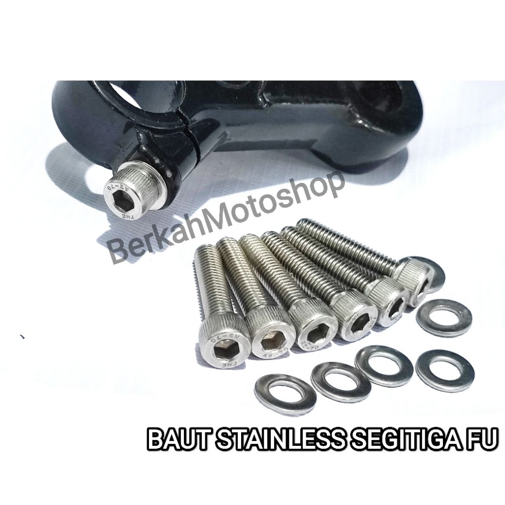[PROMO] BAUT L SEGITIGA SATRIA FU KARBU SATRIA FU INJEKSI FU FI GSX 150R BAUT SEGITIGA ATAS BAWAH SA