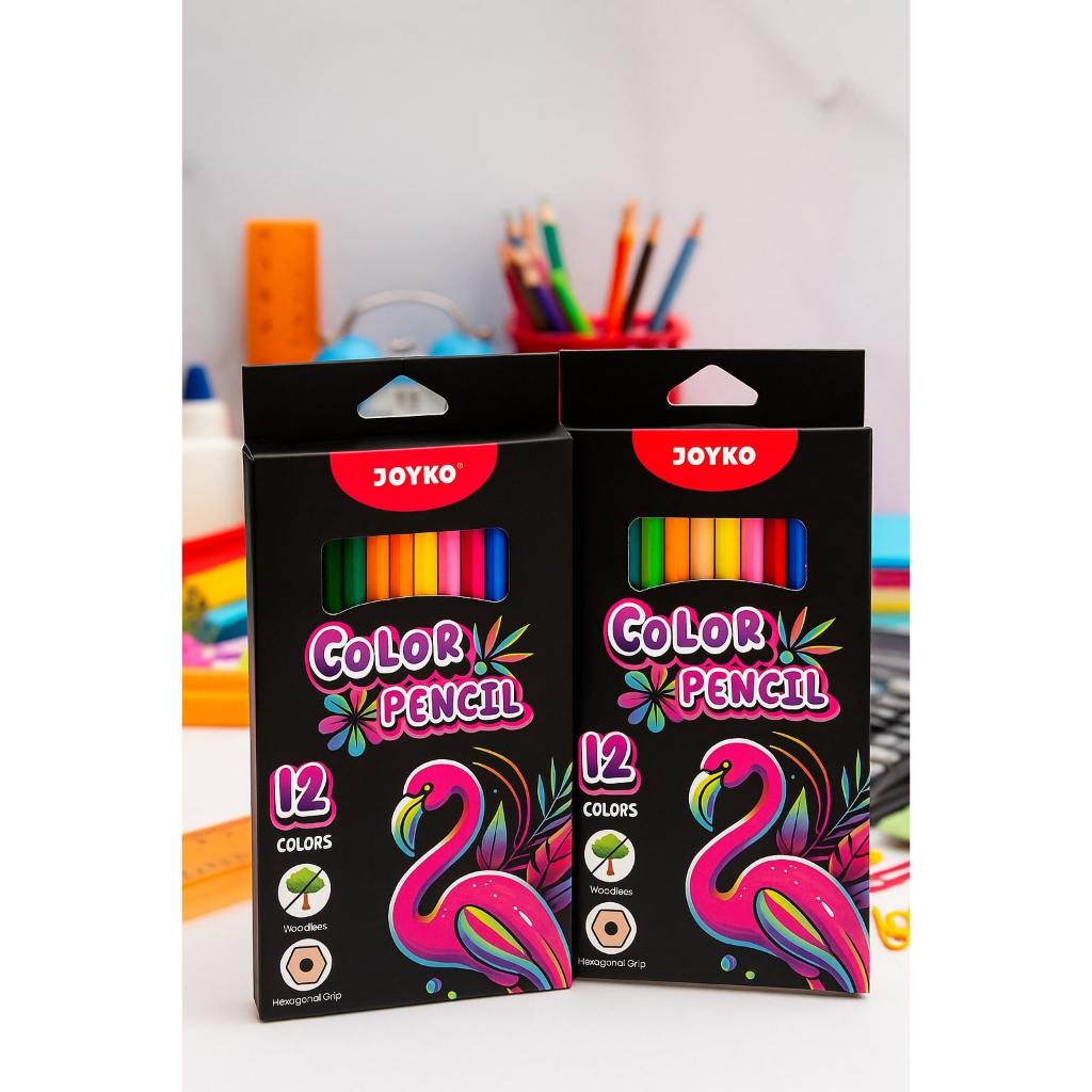 

JOYKO COLOR PENCIL 12 WARNA BARU-PENSILW ARNA JOYKO ISI 12 WARNA