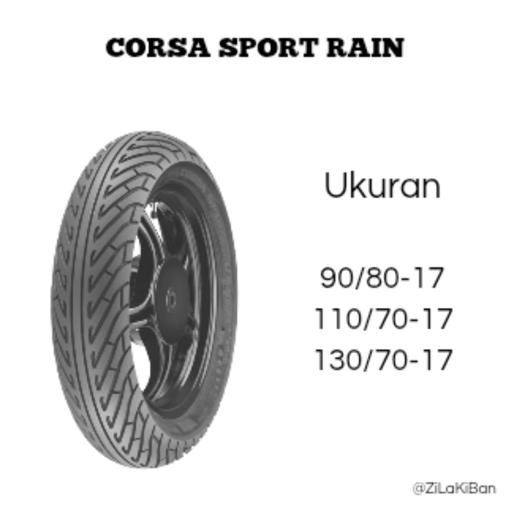 Ban Motor CORSA SPORT RAIN RING 17 90/80-17