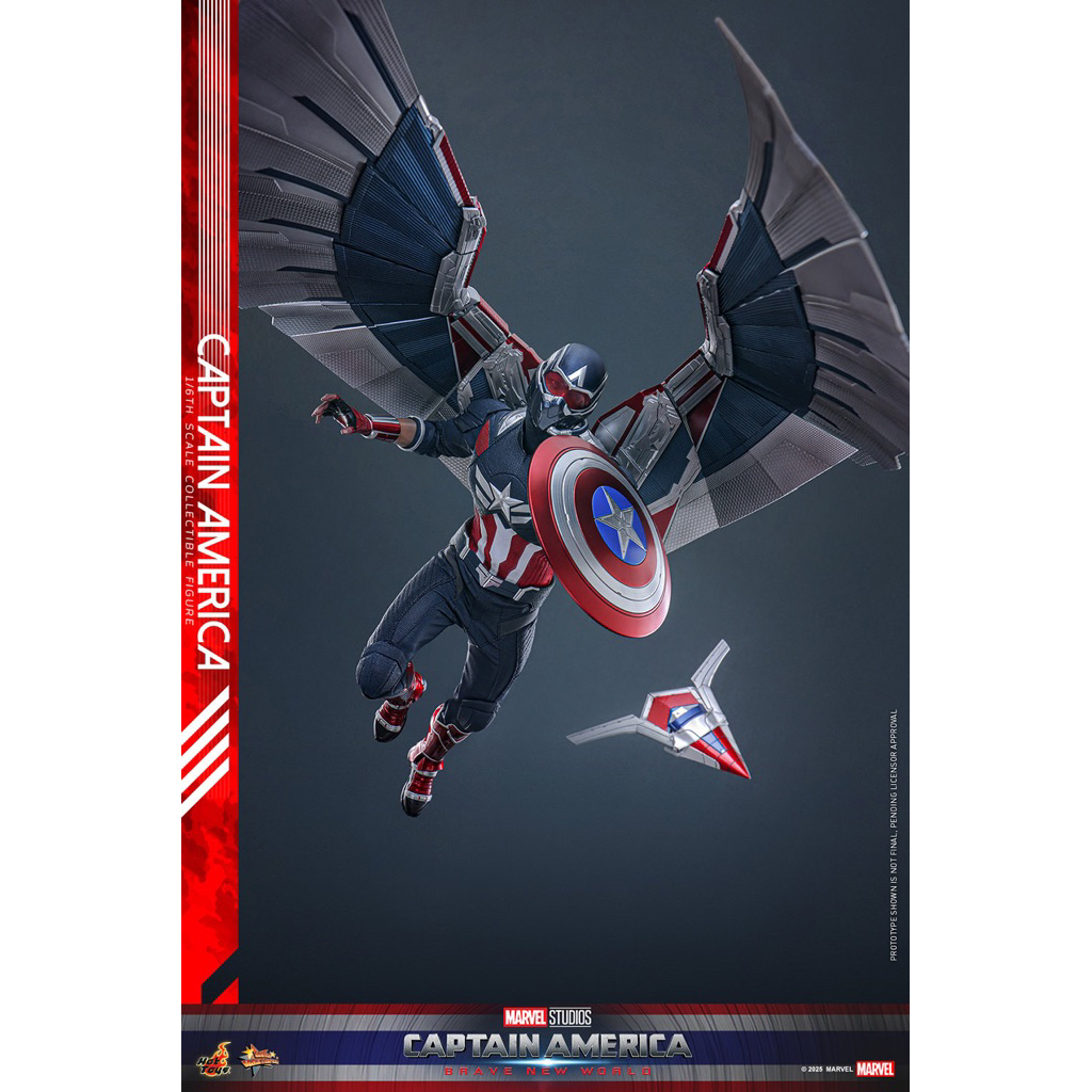 Hot Toys 1:6 | Captain America Sam Wilson Brave New World | Movie Masterpiece Action Figure
