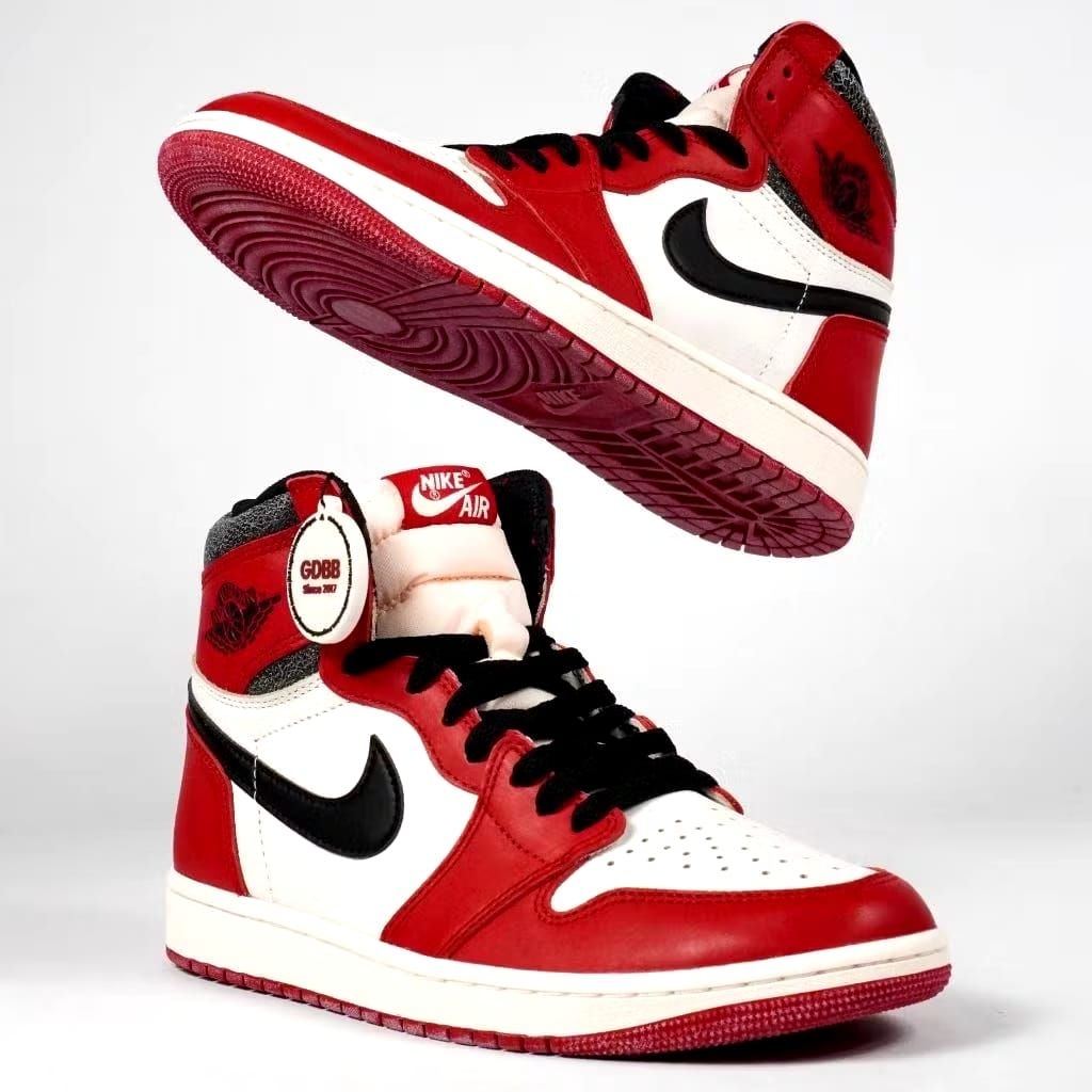 Nike Air jordan 1 High Chicago Lost And Found 2022 Red White Black Authentic