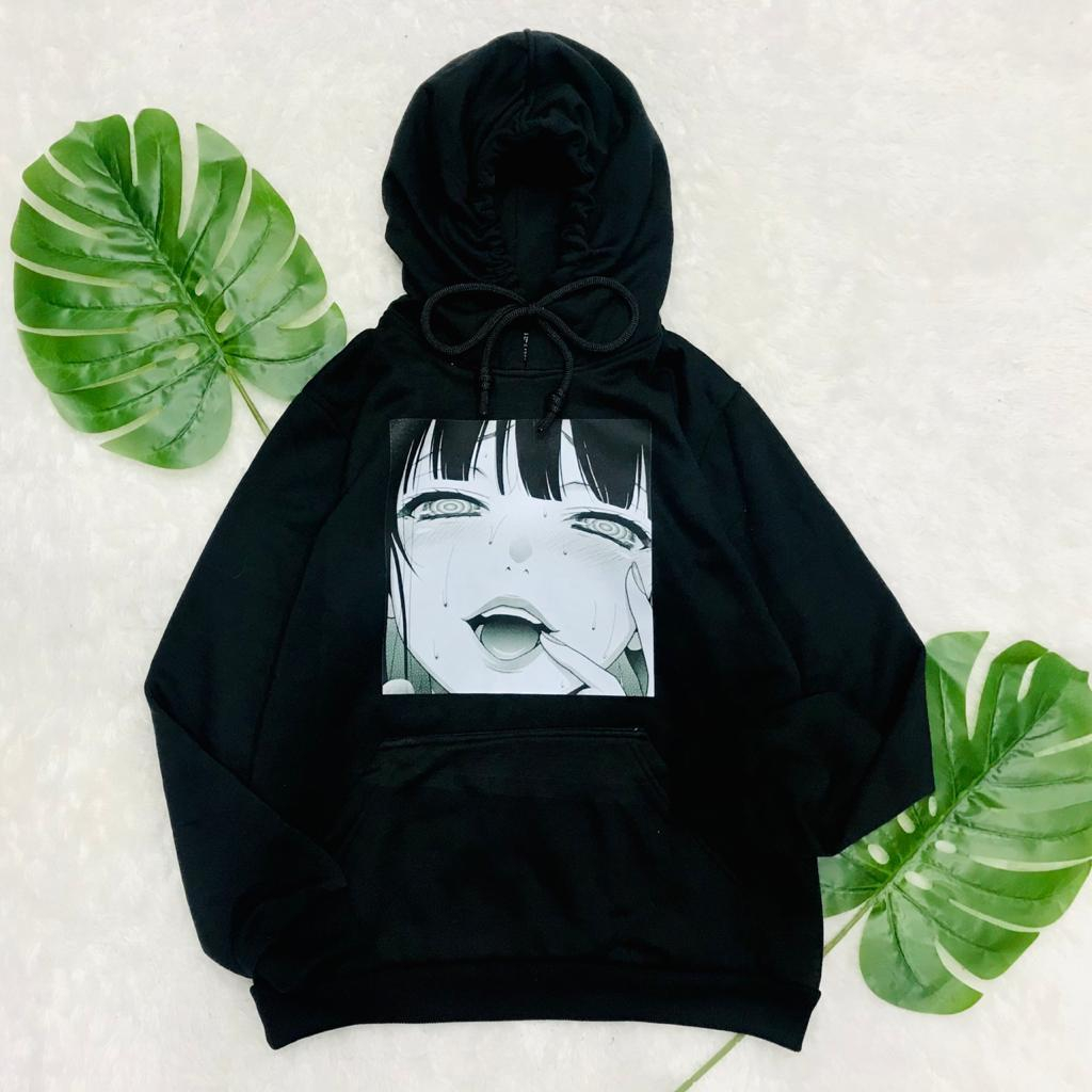 Sweater Hoodie Streetwear Ahegao One Panel He*ntai Kawaii Wibu Premium