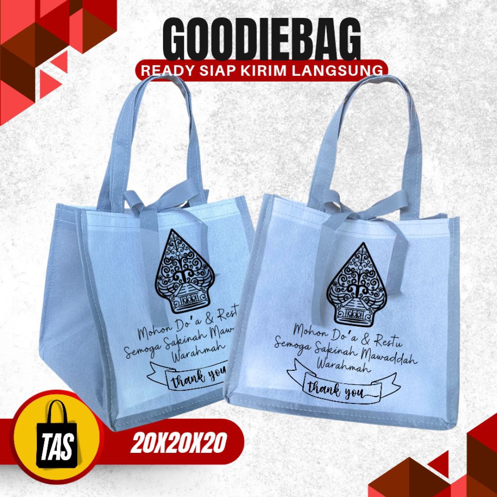 

Ready Stock Tas Kotak Box Nasi 20x20x20 Untuk Wedding Bahan Spundbond 60gsm Siap Kirim