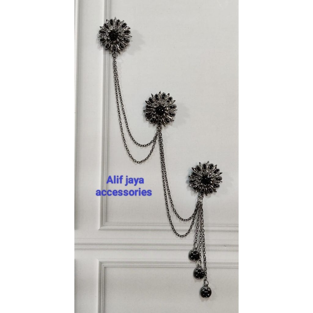 bros rantai kebaya / bros kebaya janggan / bros jas pin / bros pin alpaka / bros kebaya janggan