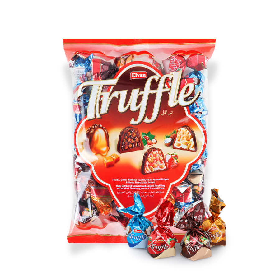 

Coklat Elvan Truffle kemsan 1kg .