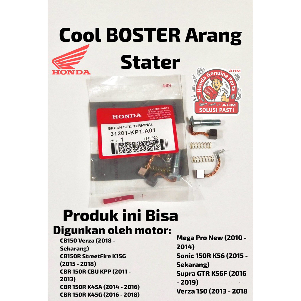 ARANG DINAMO STARTER STATER CB 150 R - CBR 150 R - MEGAPRO MONOSHOCK - VERZA 150 - SONIC 150 R - GTR