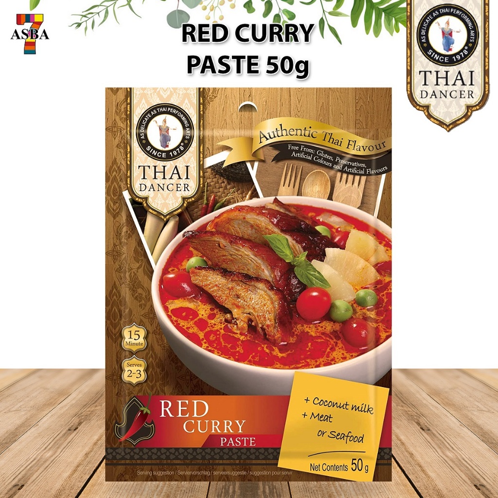 

[oddsolshop] pekanbaru/Thai Dancer Red Curry Paste 50GR Bumbu Kari Merah