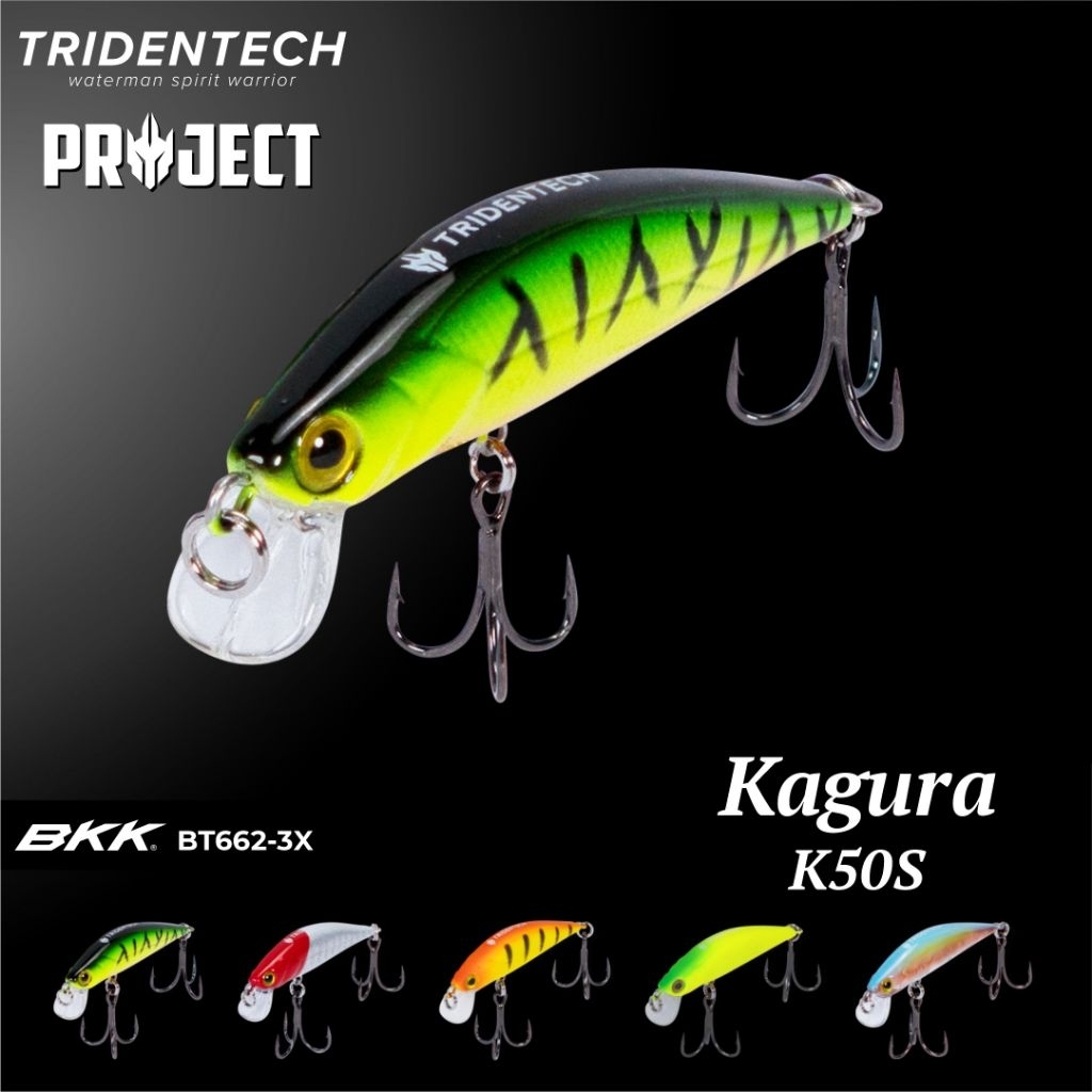 Tridentech Kagura Umpan Pancing Minnow Sinking 3 Gram Panjang 5 cm