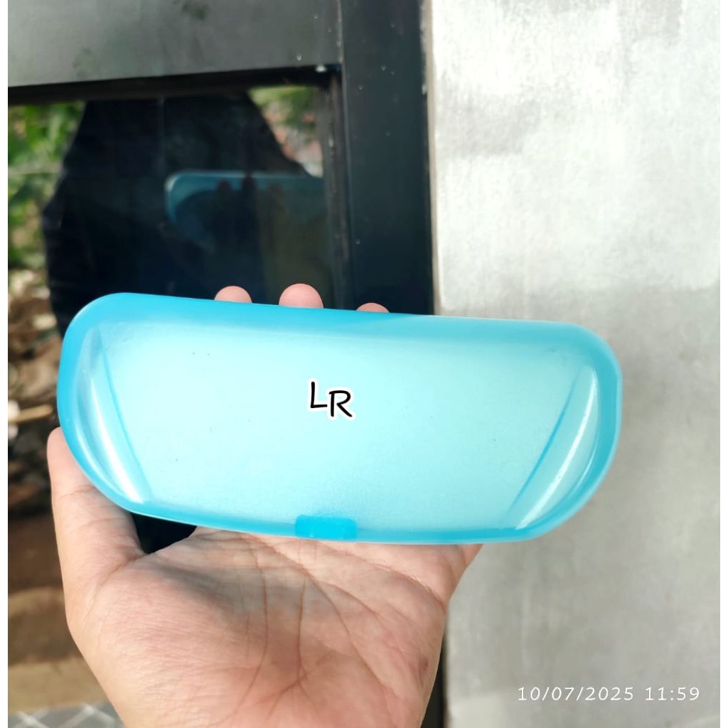 SATUAN BOX KACAMATA BENING KOTAK OVAL Hard case tempat kacamata