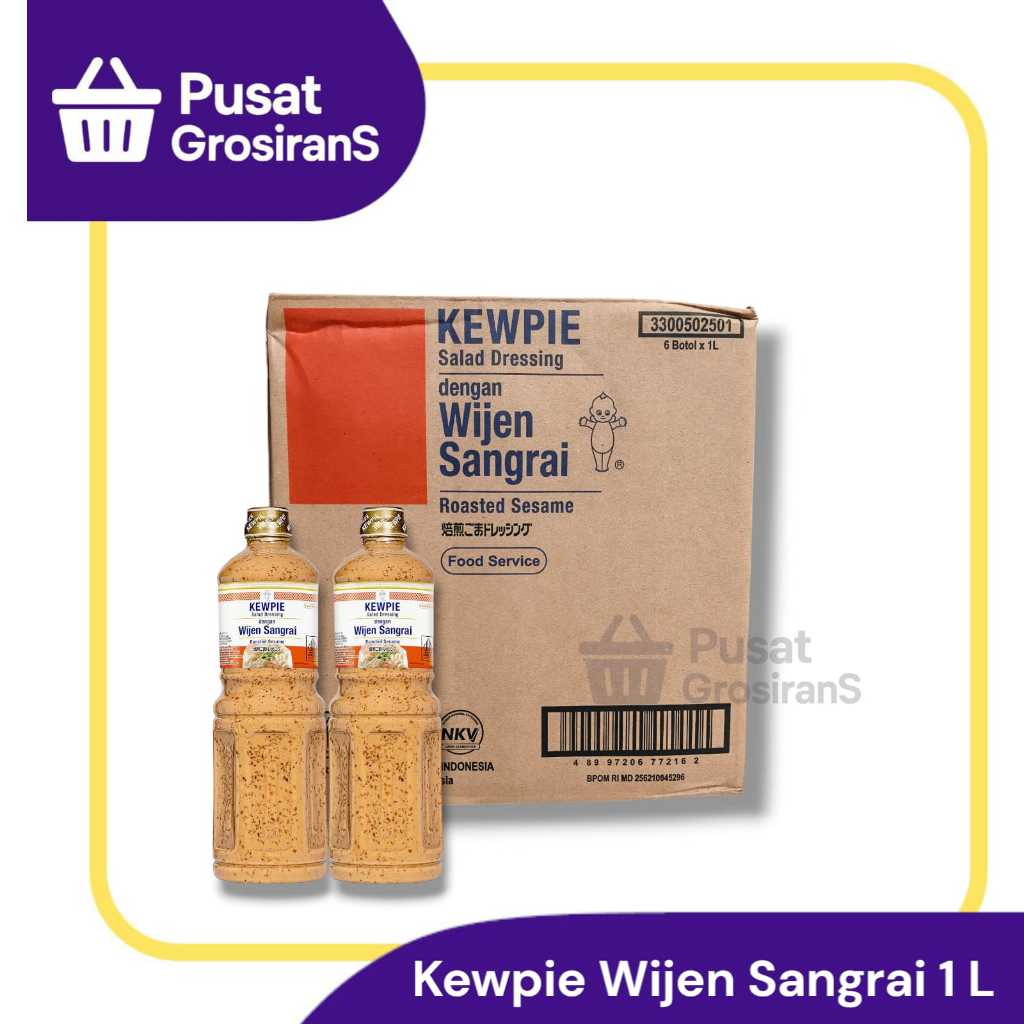 

Kewpie Wijen Sangrai Salad Dressing 1lt isi 6pcs / 1 DUS