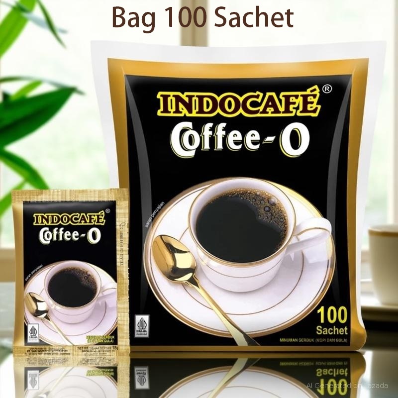 

Indocafe Coffee-O (100 sachet) Kopi Hitam Bag