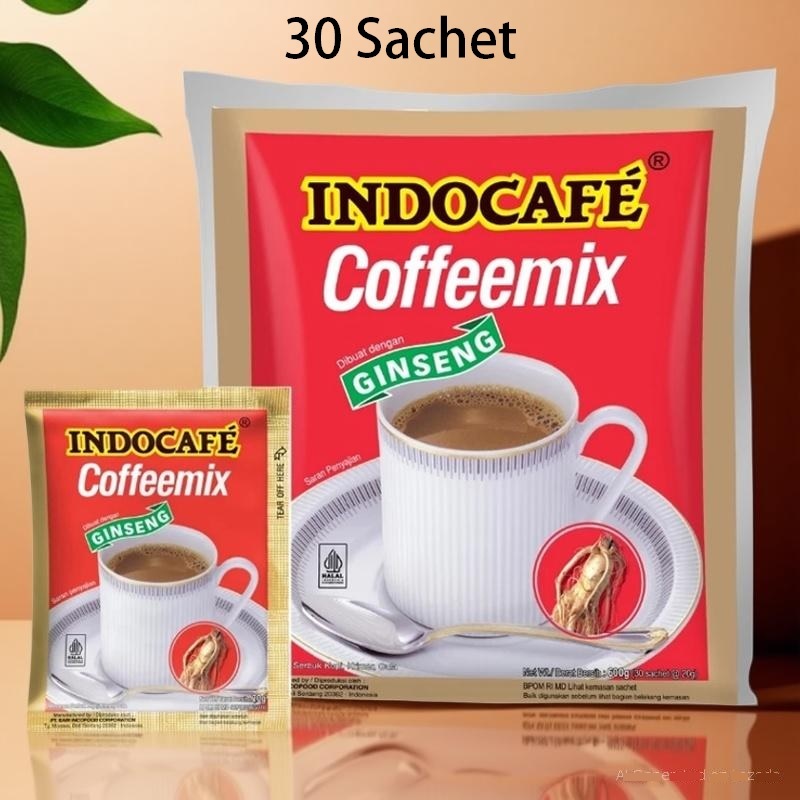 

Indocafe Coffeemix Ginseng 30 sachet kopi ginseng 30 pcs indocafe kopi ginseng bag
