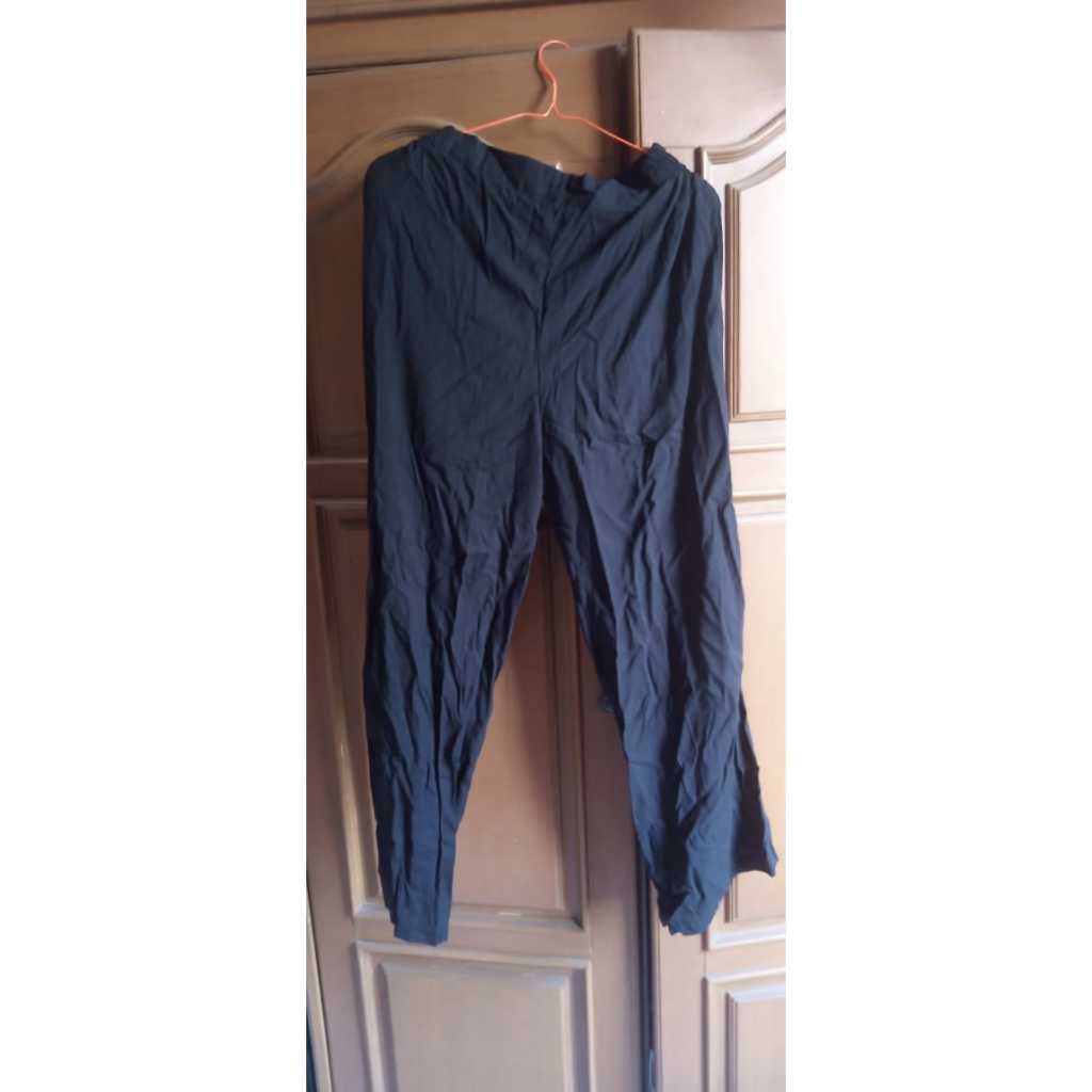 CELANA Panjang KATUN - Hitam TANPA Furing - 2nd / Preloved - KOLEKSI PRIBADI
