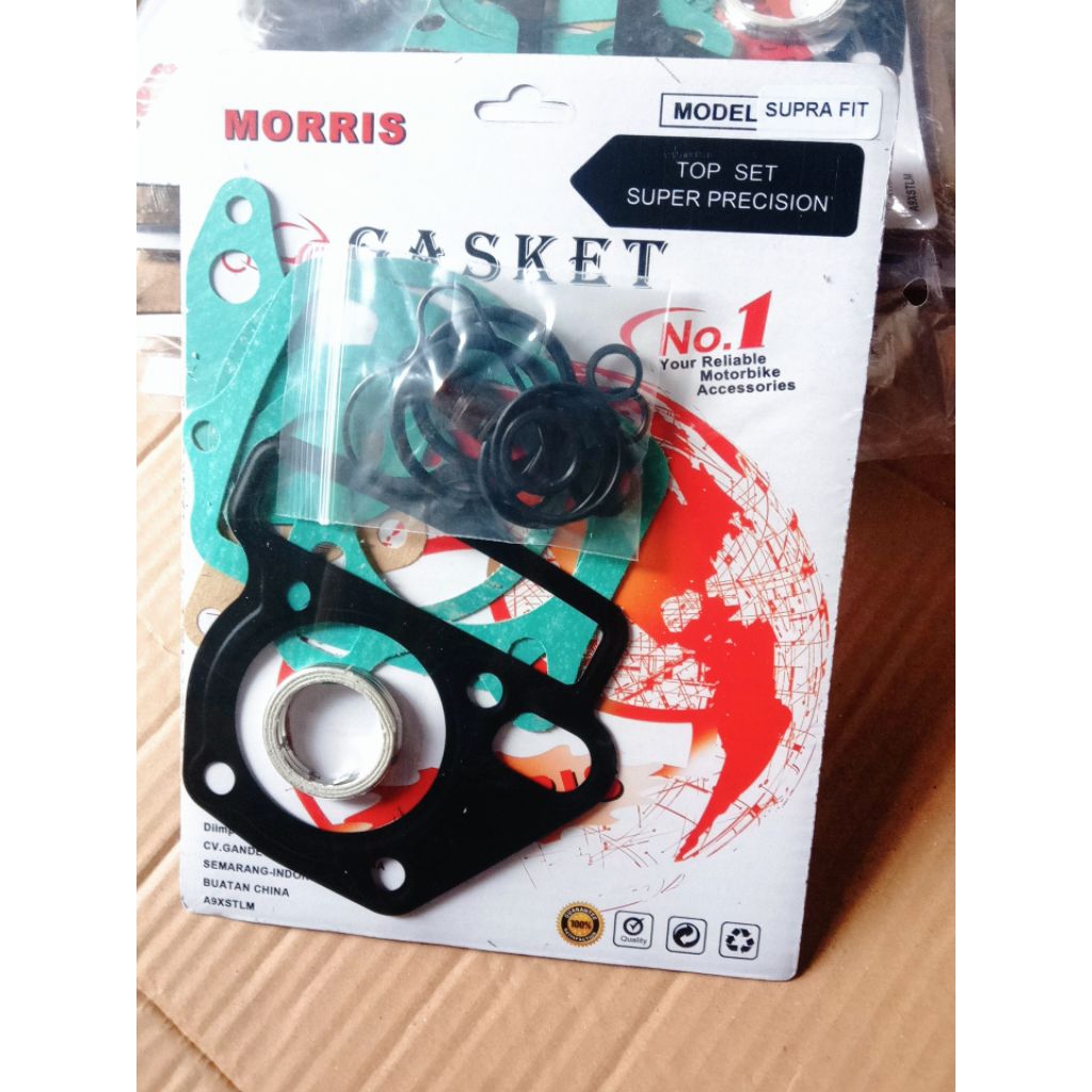 ( MORRIS ) SUPRA FIT LAMA GASKET TOP SET PACKING MESIN  HONDA SUPRA FIT LAMA / LEGENDA