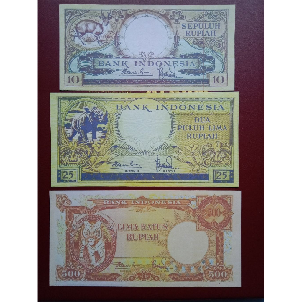 5 Lembar Uang Seri Hewan (Suvenir)