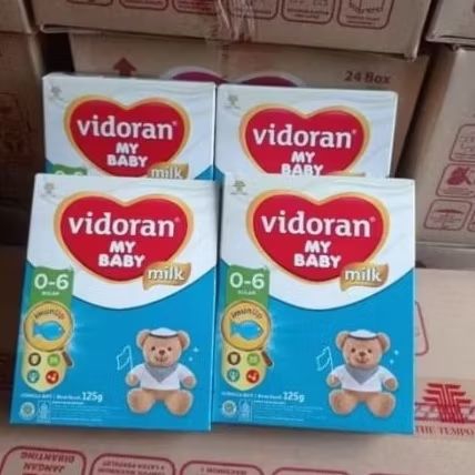 SUSU VIDORAN MY BABY UNTUK ANAK USIA 0-6 BULAN BERAT 125 GRAM (4PCS)