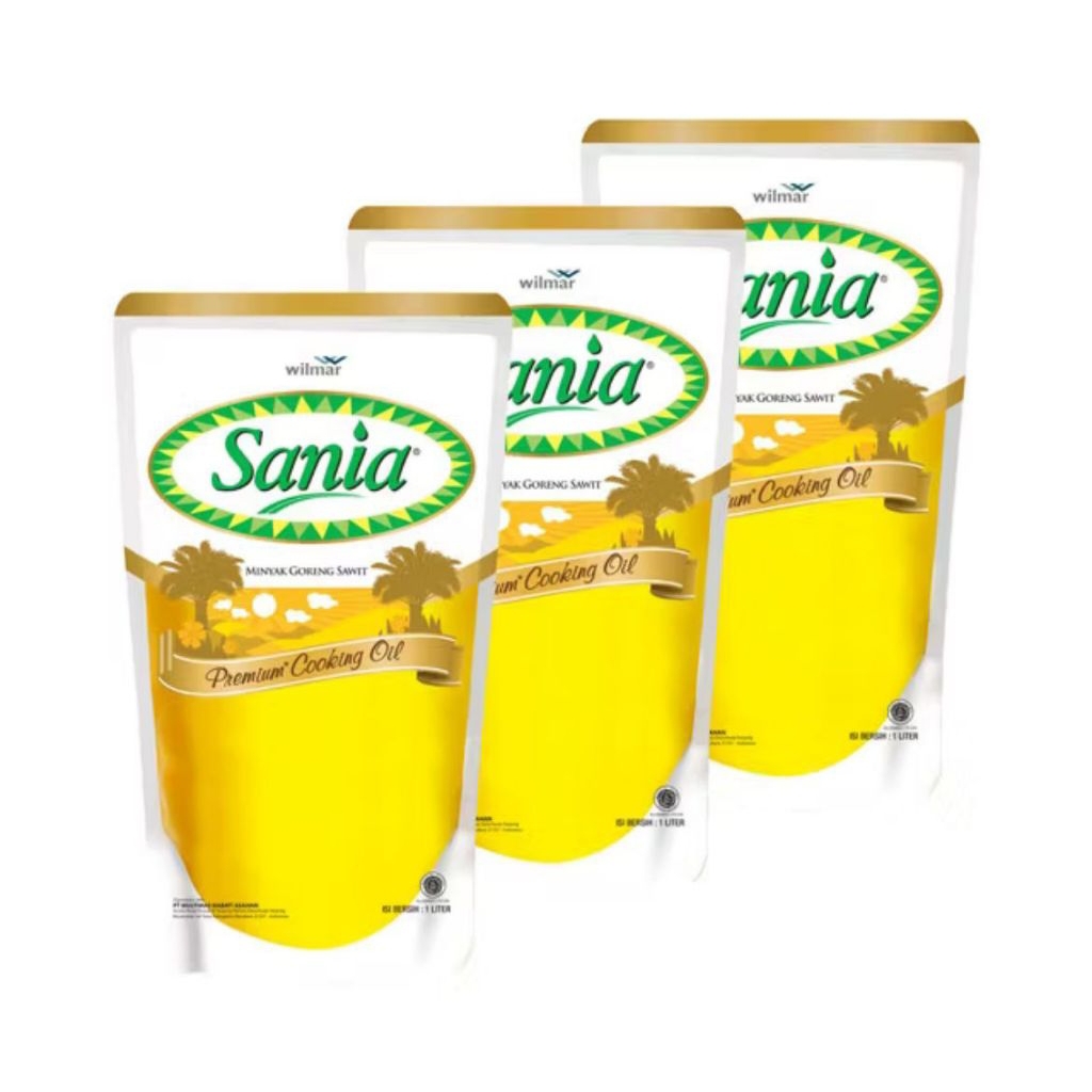 

sania minyak goreng sawit premium cooking oil pouch 1L