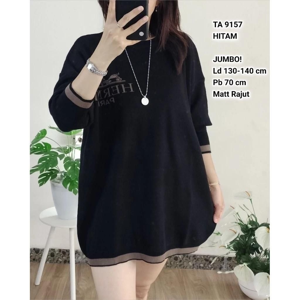BLOUSE JUMBO WANITA LD 130-150 SIZE XXXL RAJUT PREMIUM MOTIF TERBARU PAKAIAN WANITA BAJU ATASAN OVER