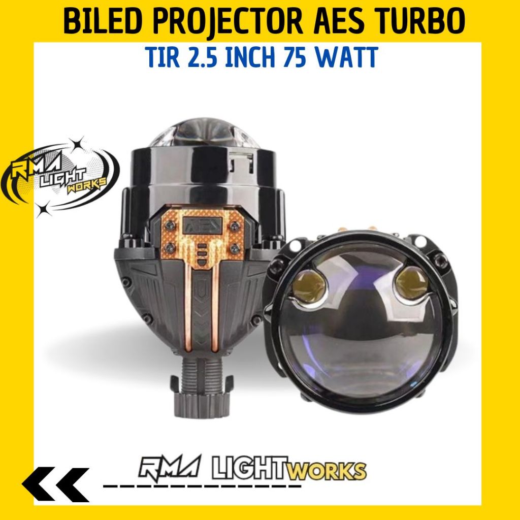 Biled Bi-laser Projector AES Turbo TIR 2.5 Inch 75 Watt Double Laser