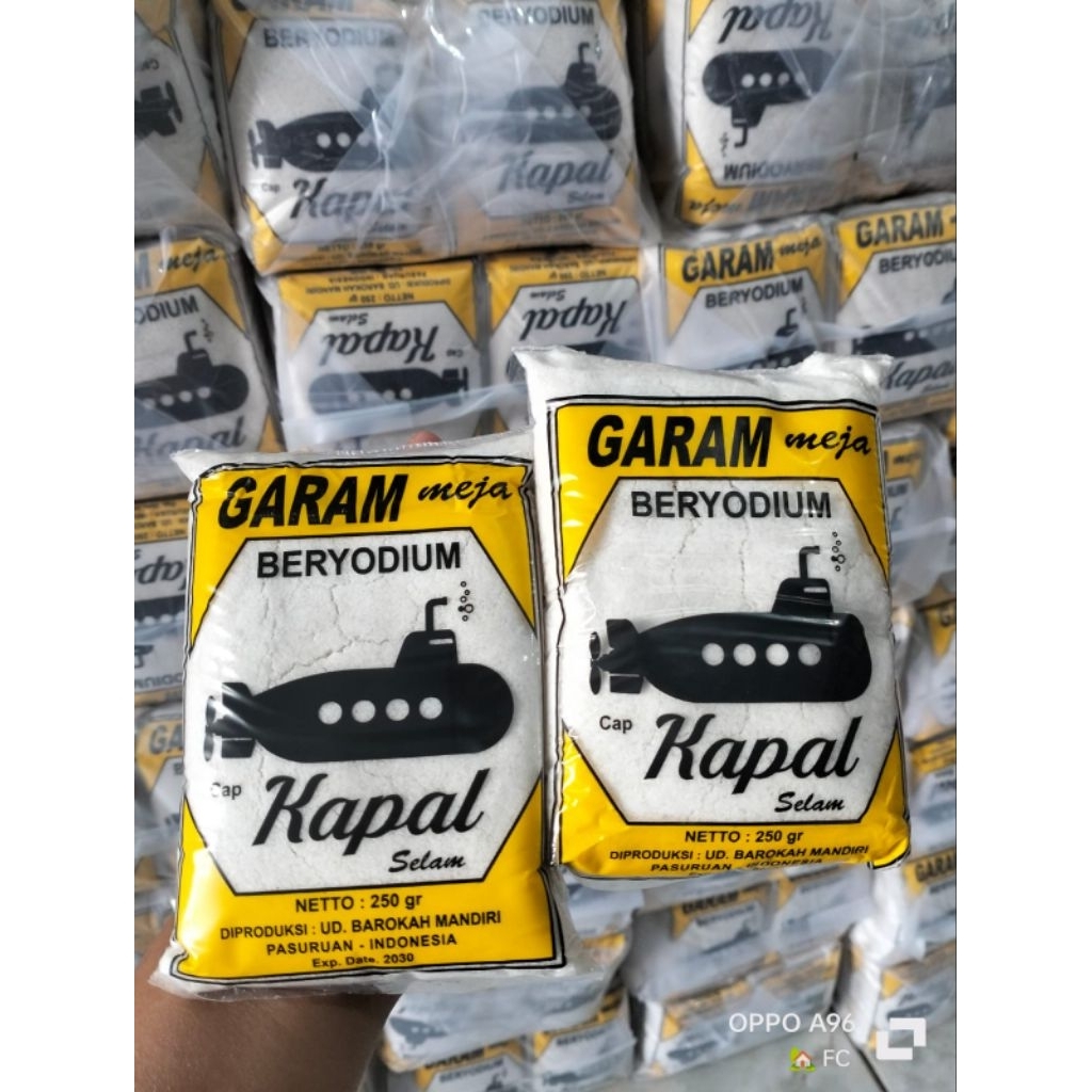 

Garam Kapal Beryodium 250 gram 1 ball 25pc