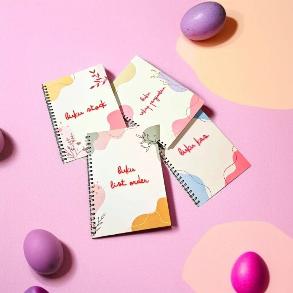 

BUKU ONLINE SHOP SPIRAL/BUKU REKAP PENJUALAN/BUKU LIST ORDER/BUKU STOK/BUKU KAS