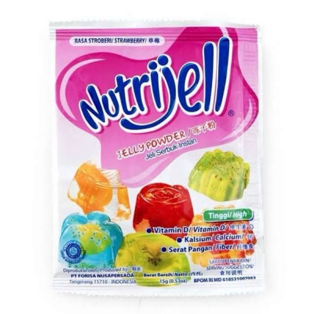 

Nutrijell Jelly Powder Stroberi 15 gram