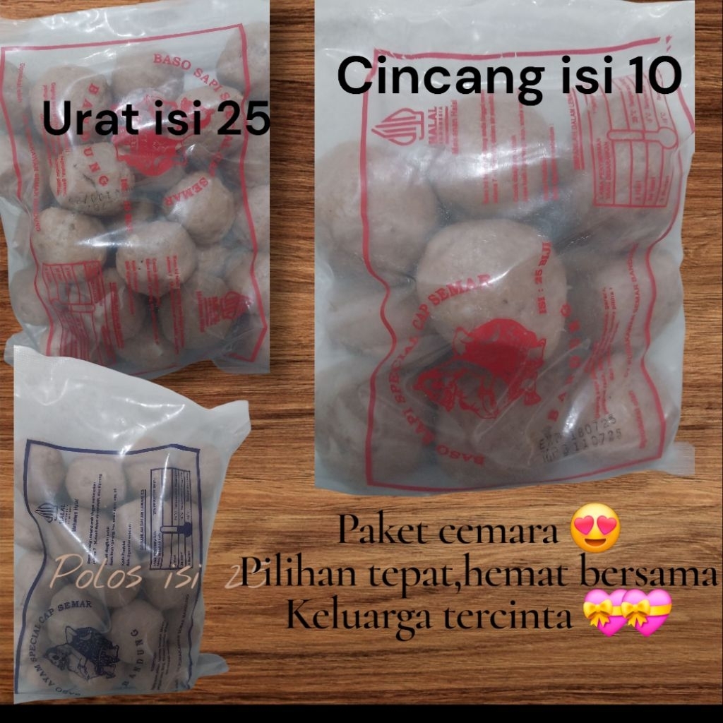 

paket cemara ekonomis[bakso semar asli]
