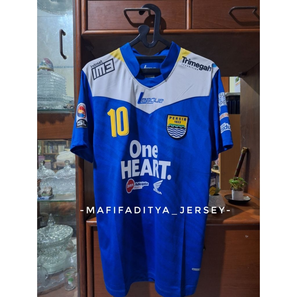 Jersey Persib Bandung Home 2012-2013 Original Replika Size M Regular Nameset SERGIO 10