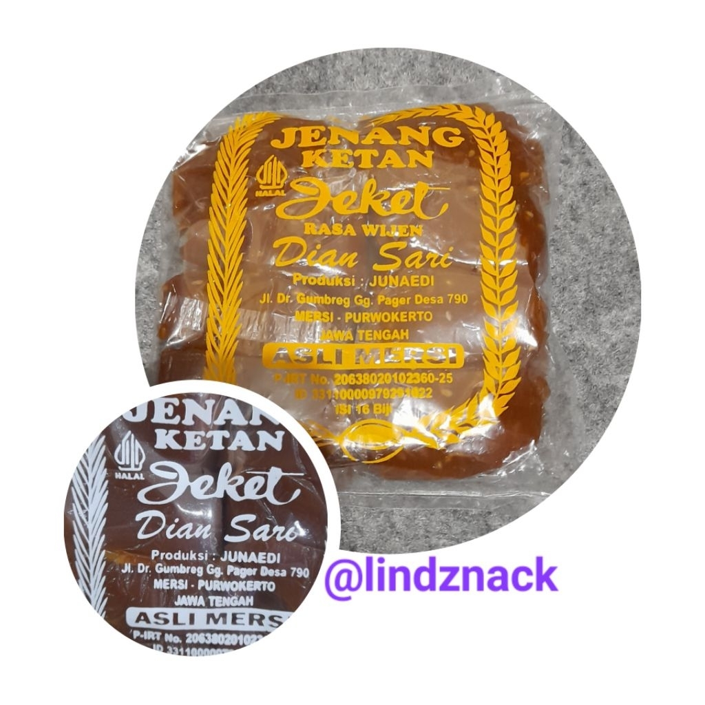 

Jenang Ketan (JEKET ) Dian Sari Khas Purwokerto