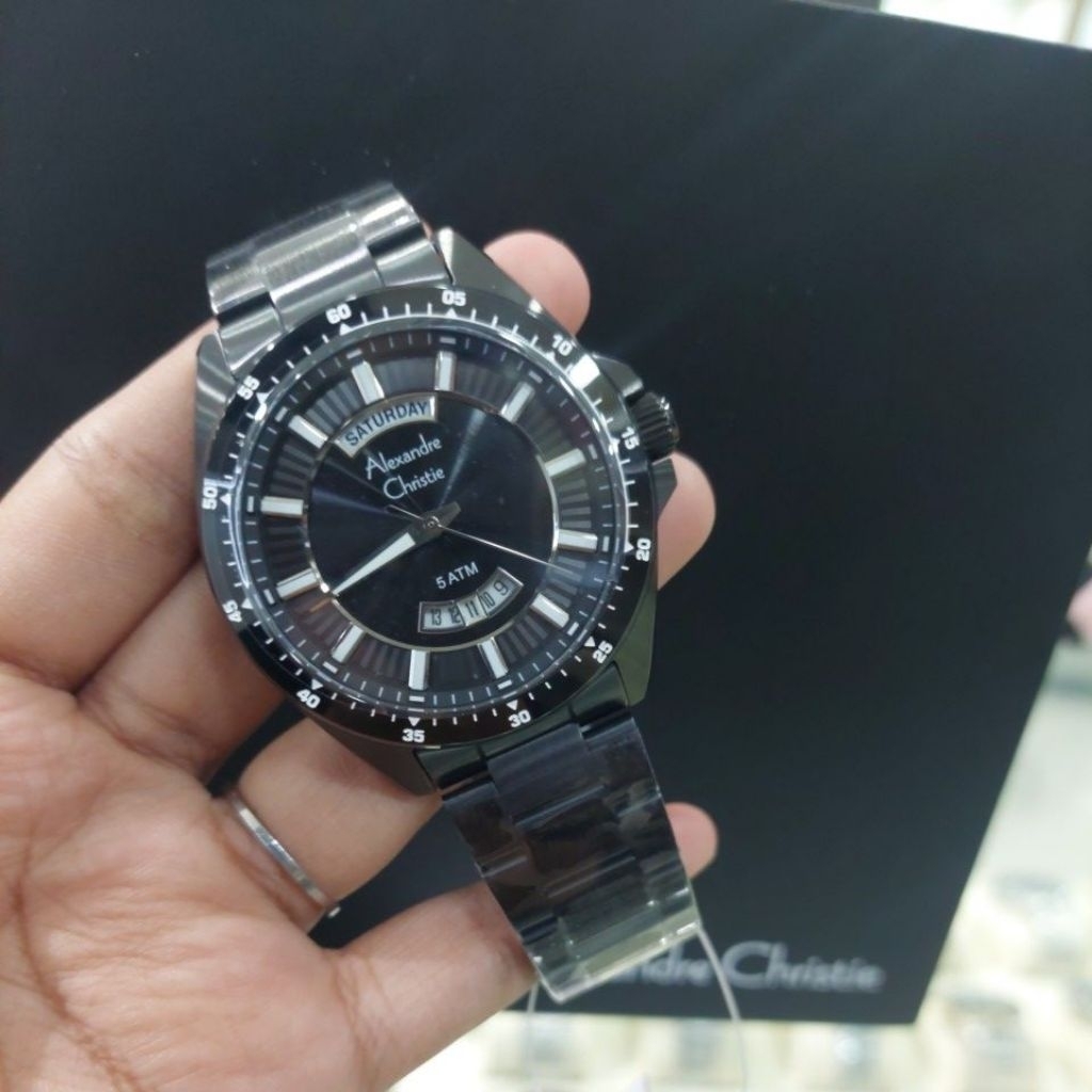 JAM TANGAN PRIA AC ALEXANDRE CHRISTIE 6678 ME ORIGINAL