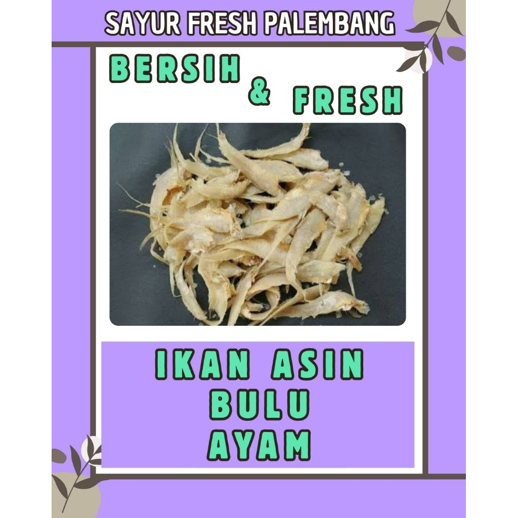 

IKAN ASIN BULU AYAM - INSTAN PALEMBANG