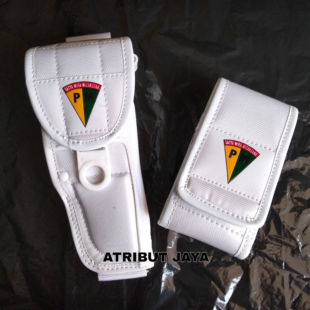 tas pinggang holster pm polisi militer satu set