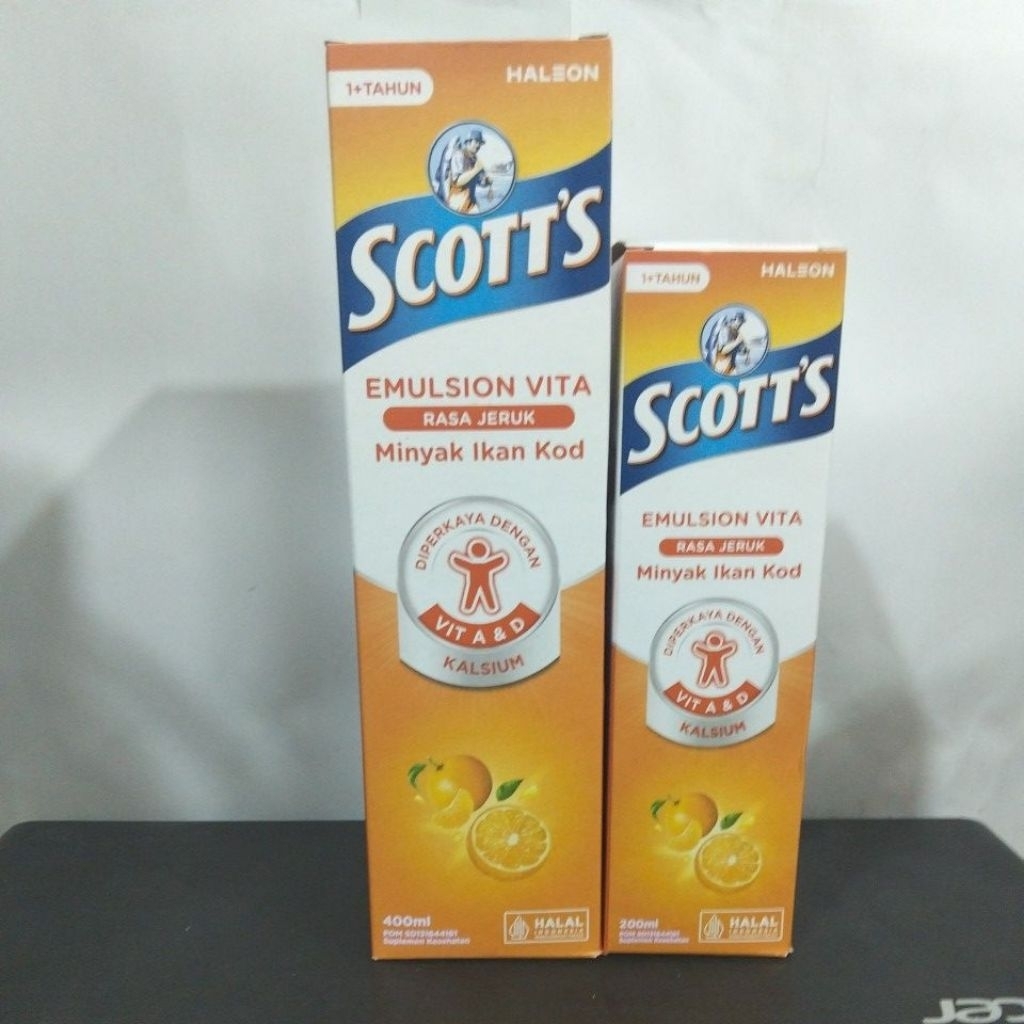 Scotts Scott Scoot Emulsion Vita Rasa jeruk 200 ml 400 ml
