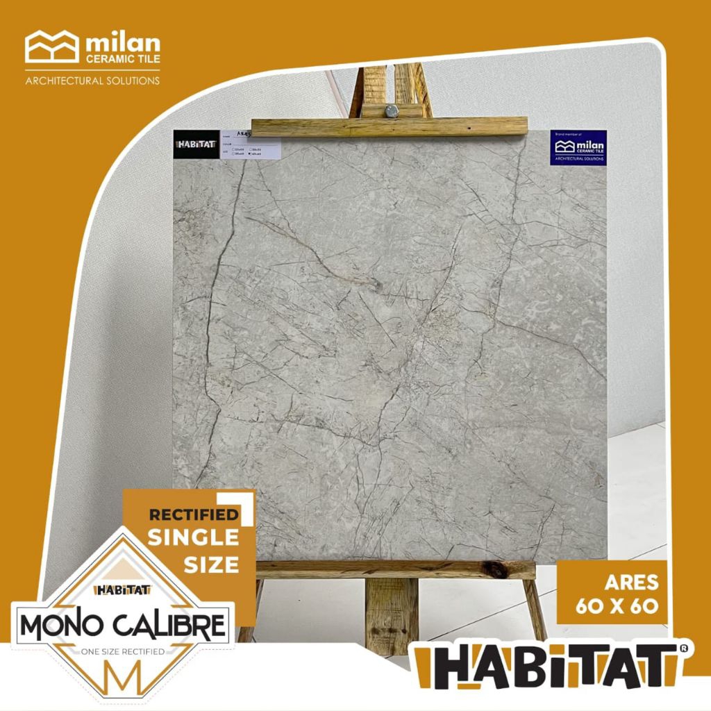 keramik cutting 60x60 Ares glossy brand habitat